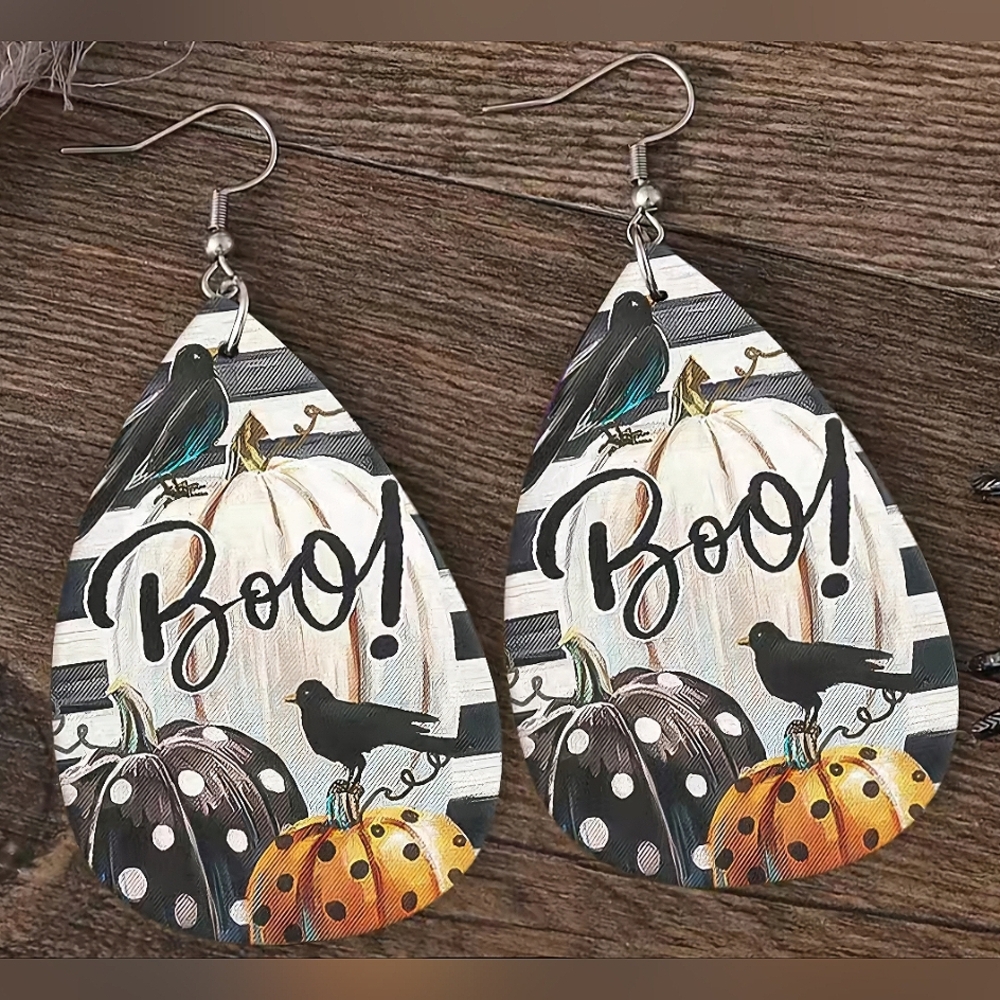 Halloween Boo Earrings